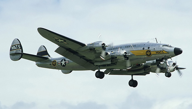 Lockheed C-121 Constellation flying for the US Air Force Military Air Transport Service (MATS)